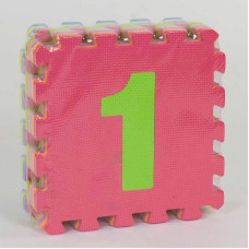 Килимок-пазл EVA з цифрами 9 штук в упаковці 30х30см для дітей (36605)