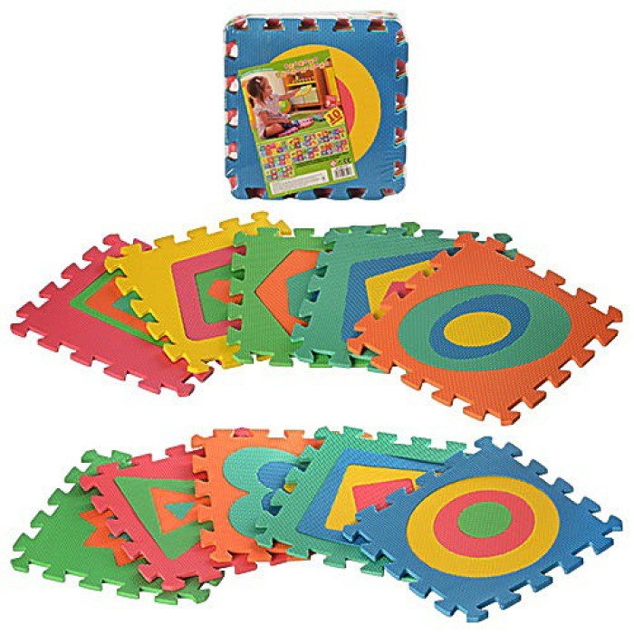Килимок пазли іграшковий для дітей 10дет 9мм 30*30*85см
