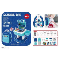 Конструктор 8416 P 204 элементы рюкзак полиция в сумке