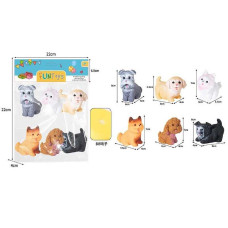 Набір пискавок YRB 06-8 6 фігурок гумові в пакеті для дітей