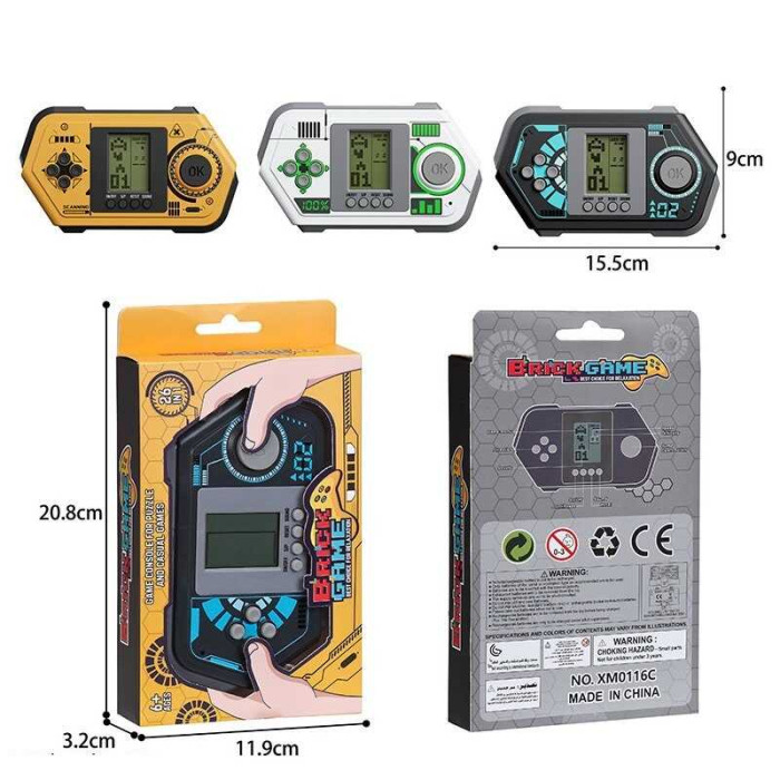 Тетрис XM 0116 C класичні ігри 2 режими роботи: зі звуком та без кілька рівнів складності ВИДАЄТЬСЯ ТІЛЬКИ МІКС ВИДІВ