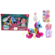 Поні SM 338 F14 пупс рухливі елементи пляшечка аксесуари гребінець