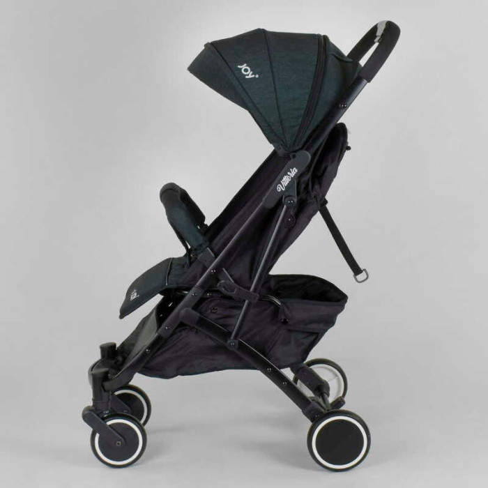 Візок прогулянковий дитячий JOY Vittoria 30883 колір ТЕМНО-ЗЕЛЕНИЙ рама алюмінієва футкавер телескопічна ручка Joy