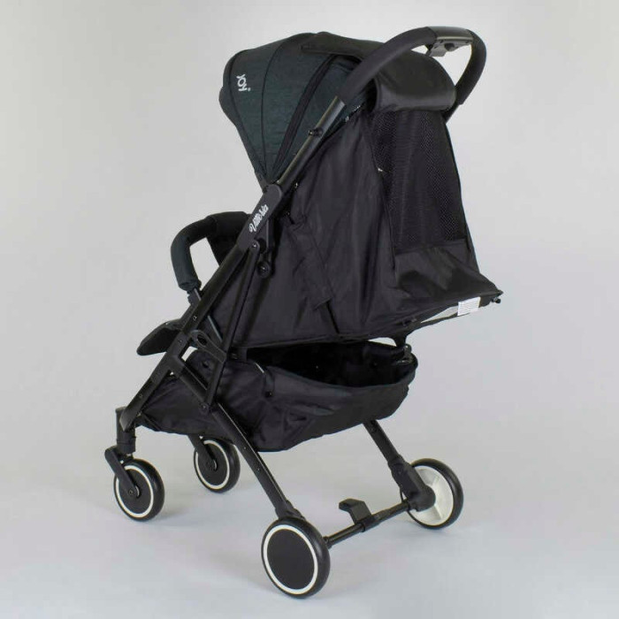 Візок прогулянковий дитячий JOY Vittoria 30883 колір ТЕМНО-ЗЕЛЕНИЙ рама алюмінієва футкавер телескопічна ручка Joy