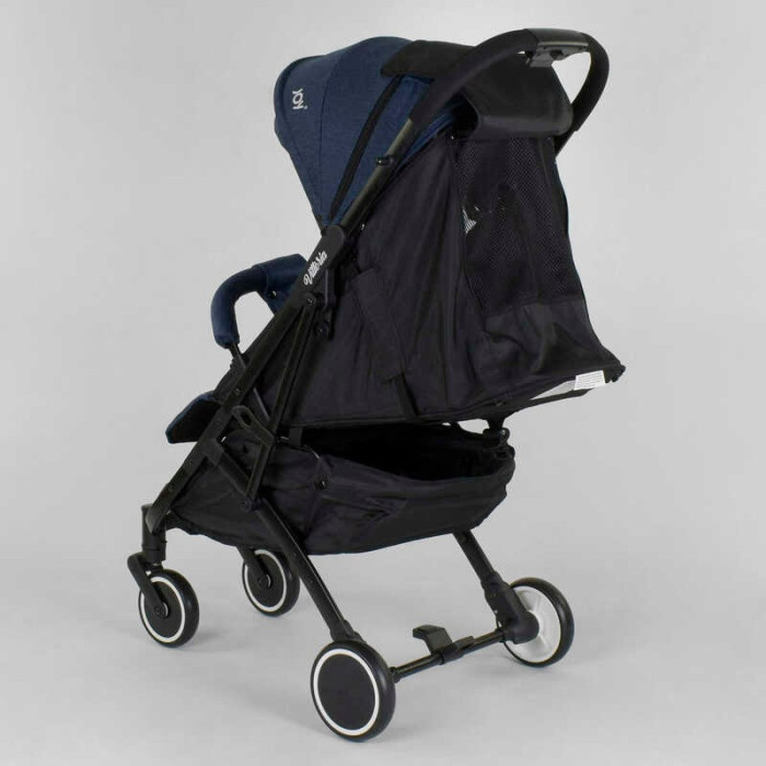 Візок прогулянковий дитячий JOY Vittoria 83270 колір ДЖИНС рама алюмінієва футкавер телескопічна ручка Joy