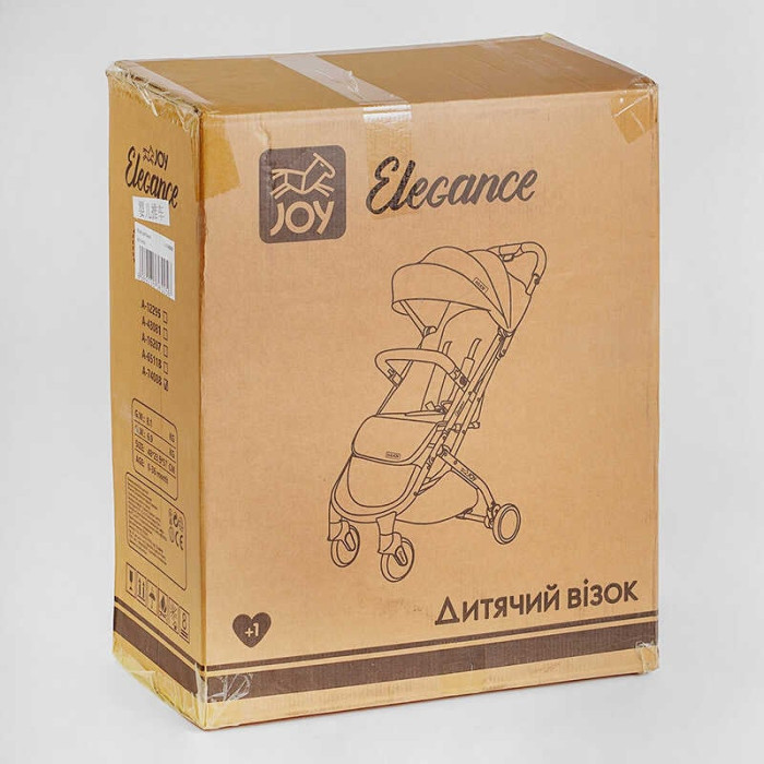 Коляска прогулочная детская JOY Elegans A-16207 рама алюминиевая футкавер подстаканник телескопическая ручка
