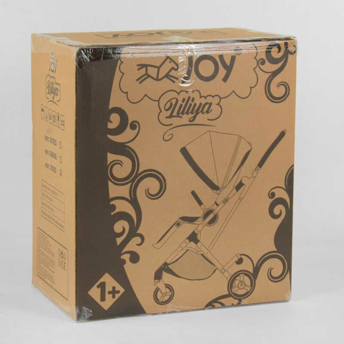 Візок прогулянковий дитячий JOY Liliya 10105 колір ВИШНЕВИЙ футкавер