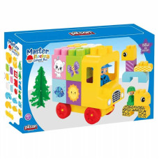 Конструктор Школьный Автобус 03-606 Pilsan 28 элементов человечки Pilsan