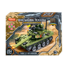 Конструктор “Военная техника” 55938 Teko 294 детали танк “LC-08 Anders” подвижные элементы Teko