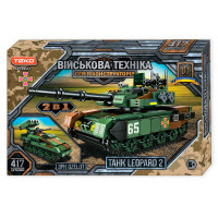 Конструктор “Військова техніка” 49551 Teko 417 деталей танк “LEOPARD 2” та ЗРК “OZELOT” Teko