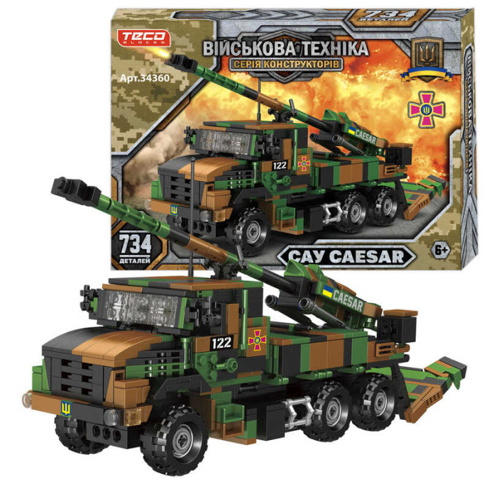Конструктор 34360 Teko 734 детали САУ “CAESAR” Teko
