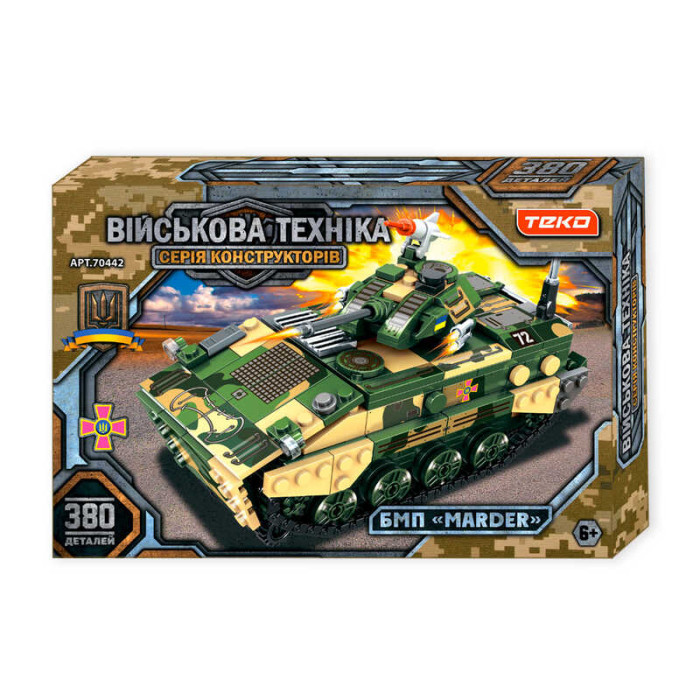 Конструктор “Військова техніка” 70442 Teko 380 деталей БМП “Marder” Teko