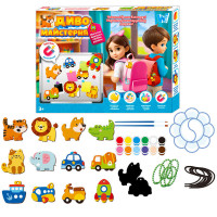 Магнітні брелки Диво майстерня 47751 (60) WToys шнурок основи фарби пензлики палітра WToys