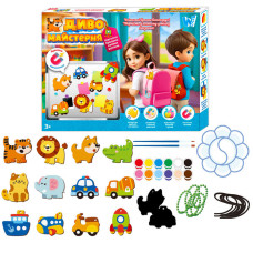 Магнітні брелки Диво майстерня 47751 (60) WToys шнурок основи фарби пензлики палітра WToys