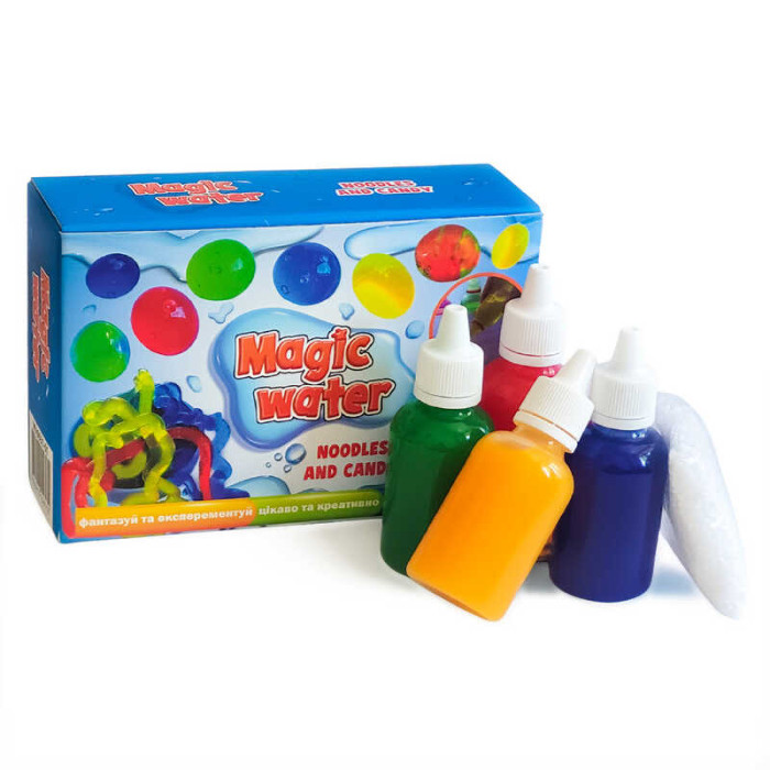 Набір для творчості Magic water MV6031-01 Ludum 4 кольорові гелі ложка пакетик сухої речовини в коробці Ludum