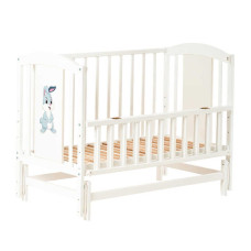 Ліжечко дитяче ЛІЛІ-2 Зайчик шарнір-підшипник з відкидною боковиною