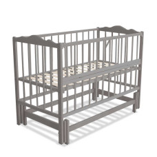 Ліжечко дитяче Ангеліна-2 шарнір-підшипник з відкидною боковиною бук