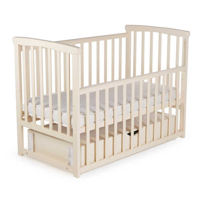 Ліжечко БУК Мрія колір - ваніль з шухлядою DS-202 маятниковий механізм