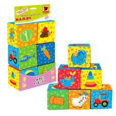 Набір MC090601-01 кубиків Мій маленький світ Масік 6 кубиків в пакеті Масік