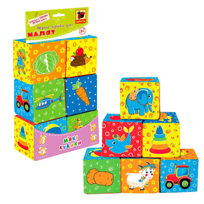 Набір MC090601-01 кубиків Мій маленький світ Масік 6 кубиків в пакеті Масік