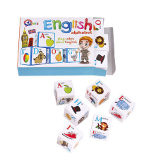 Кубики 12 шт Английская абетка 1325 Technok Toys Technok Toys