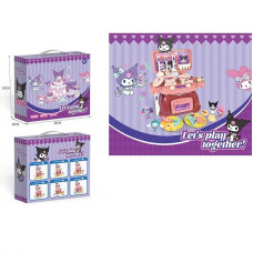 Кухня 228-10 D духова піч 23 х 10х 20 см посуд плита каструля сковорідка ніж лопатка декоративна їжа герої