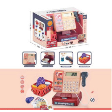 Касовий апарат 8888 A звук сканер калькулятор кошик з продуктами купюри картка в коробці