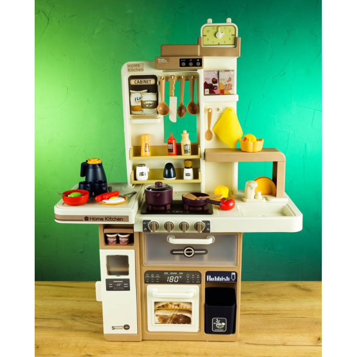 Кухня Гра зі смаком TK-49081 TK Group 75 елементів висота - 93 см світло звук мелодії пара помпова подача води аксесуари у коробці TK Group