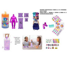 Лялька DK 153 15 см лялька-сюрприз аксесуари взуття наліпки у тубі