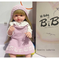 Лялька XBY 6615 звуки висота 52 см гумова пляшечка памперс соска шапочка шкарпетки в коробці