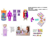 Лялька DK 154 15 см лялька-сюрприз аксесуари взуття наліпки у тубі