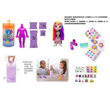 Лялька DK 154 15 см лялька-сюрприз аксесуари взуття наліпки у тубі