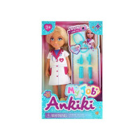 Лялька з аксесуарами 606020 висота ляльки - 13 см муляжі медичних інструментів