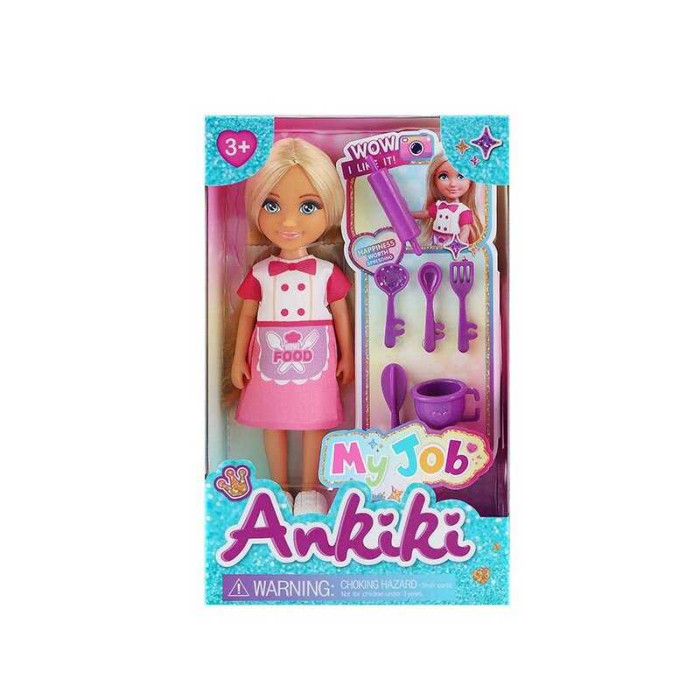 Лялька з аксесуарами 606021 висота ляльки - 13 см муляжі кухарського приладдя