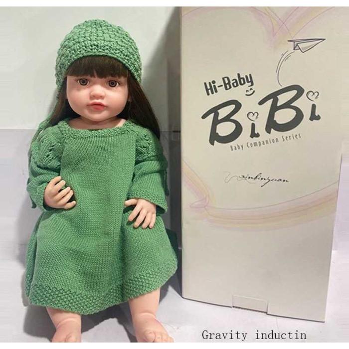 Кукла XBY 6601 звуки высота 52 см резиновая бутылочка подгузник соска шапочка носочки в коробке
