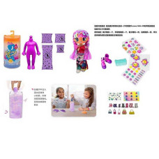 Лялька DK 151 15 см лялька-сюрприз аксесуари взуття наліпки у тубі