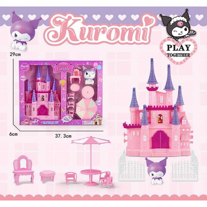 Замок JX 751 KE висота 24см герой парасолька 3 стільчики трюмо парканчик