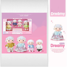 Флоксові тварини 6699 A 2 “Овечки” 4 штуки рухомі кінцівки в коробці ВИДАЄТЬСЯ ТІЛЬКИ МІКС ВИДІВ