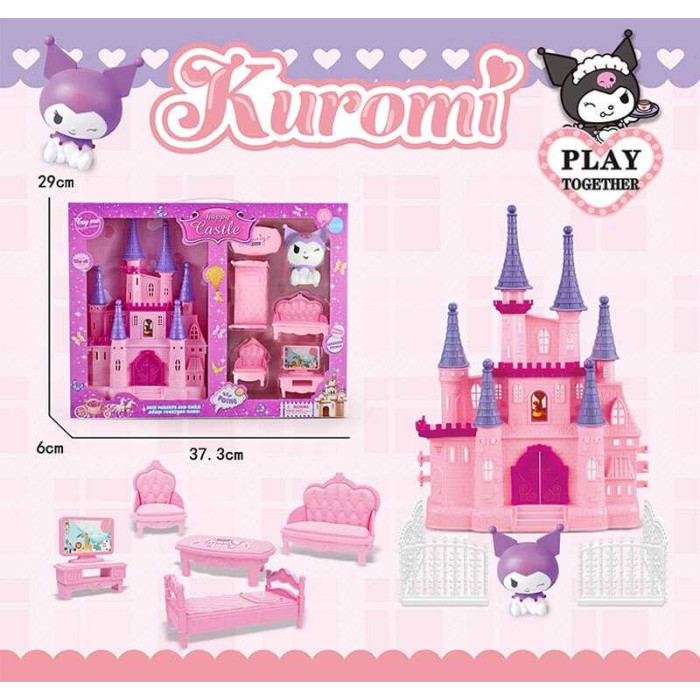 Замок JX 751 KF висота 24см герой ліжечко крісло диван парканчик