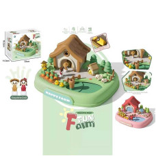 Игровой домик 8602 с магнитной игрой и фигурками в коробке