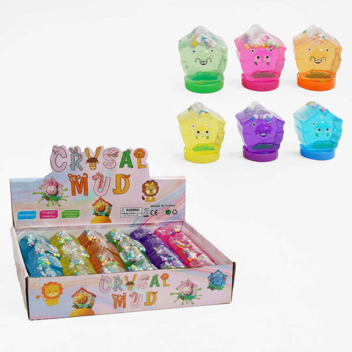 Лизун C 68856 ЦІНА ЗА 24 ШТУКИ В БЛОЦІ глітер