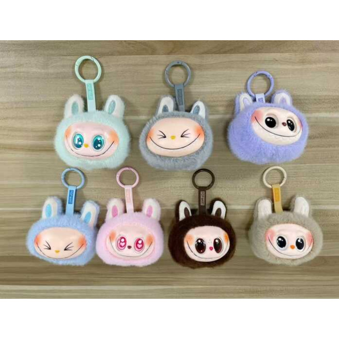 М`яка іграшка-брелок M 19740 ЦІНА ЗА 1 ШТУКУ герой висота - 9 см м'яке хутро підсвічування пісня текстильна стрічка карабін