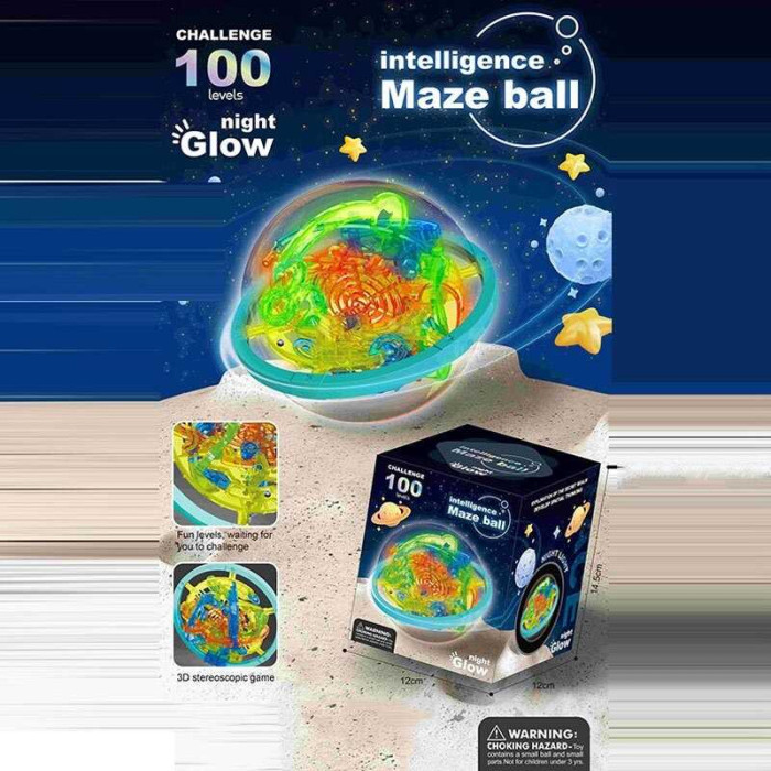 Лабіринт 1613-2 100 шляхів світиться у темряві 3D формат гри в коробці