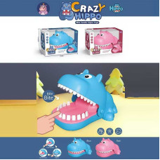 Зубастик 6885 2 кольори Бегемот механічний