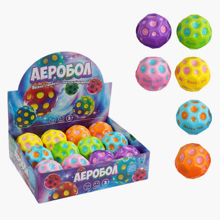 М'яч Гравіті бол C 66786 WToys ЦІНА ЗА 12 ШТУК В БЛОЦІ діаметр - 7 см підсвічування WToys