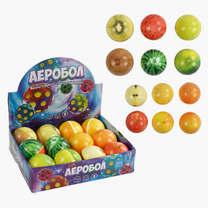М'яч Гравіті бол C 66790 WToys ЦІНА ЗА 12 ШТУК В БЛОЦІ діаметр -7 см WToys