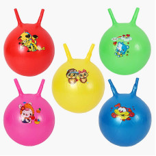 М`яч для фітнесу C 74518 діаметр 30 см висота з вушками - 35 см у пакеті ВИДАЄТЬСЯ МІКС