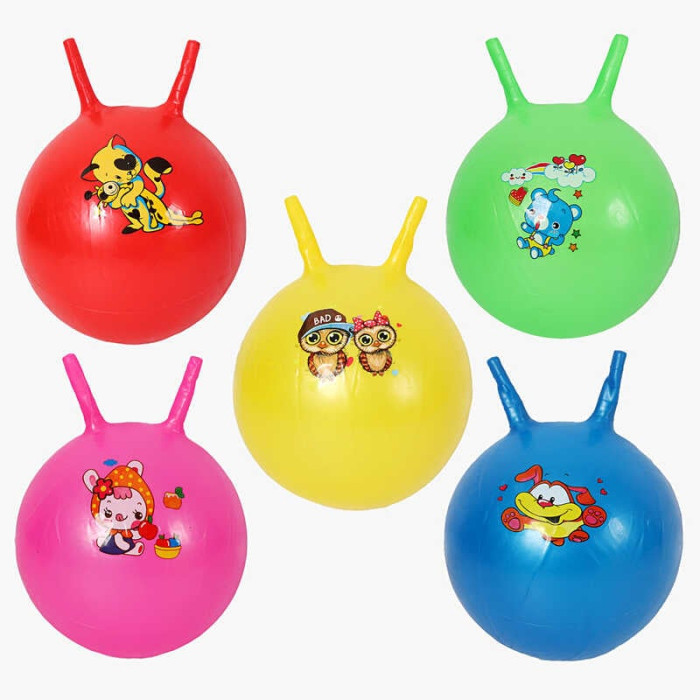 М`яч для фітнесу C 74518 діаметр 30 см висота з вушками - 35 см у пакеті ВИДАЄТЬСЯ МІКС