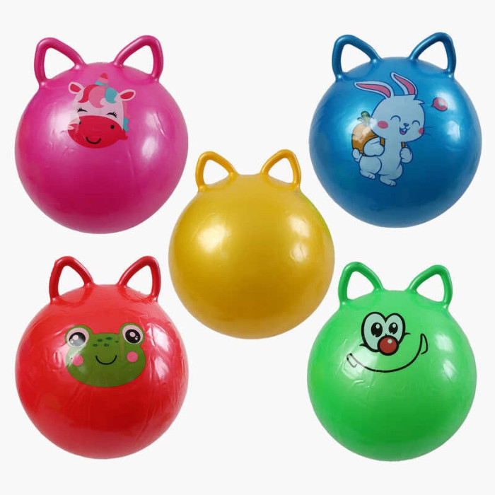 М`яч гумовий C 70953 діаметр 44 см ручки-вушка в пакеті ВИДАЄТЬСЯ ТІЛЬКИ МІКС ВИДІВ