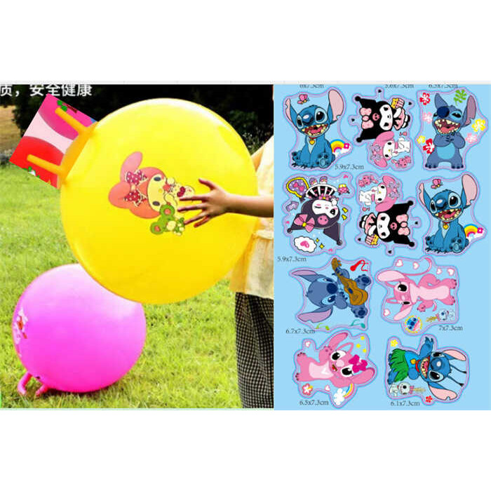 М`яч для фітнесу C 74683 герой діаметр 43 см висота з вушками - 50 см у пакет ВИДАЄТЬСЯ ТІЛЬКИ МІКС ВИДІВ